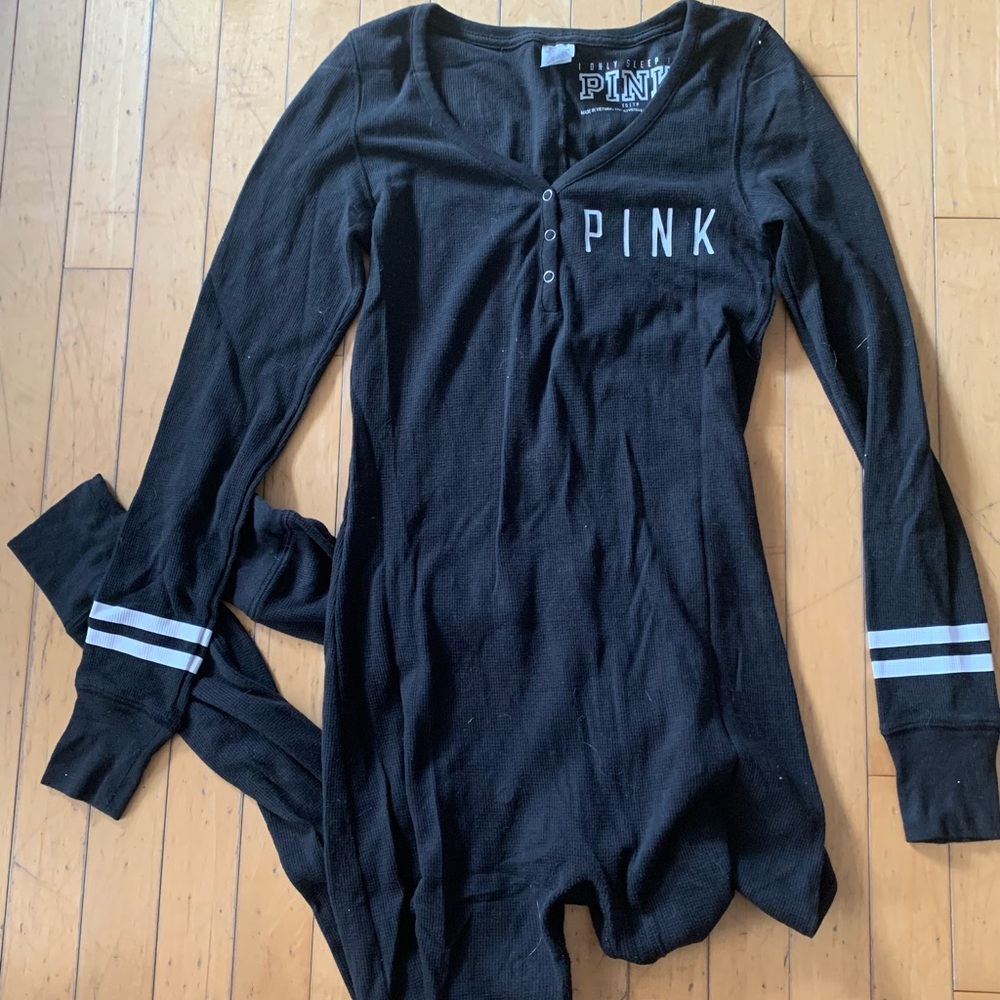 Ladies Pyjama Onsie with White Stripes